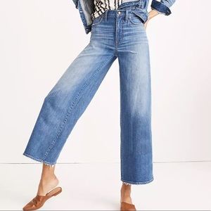 Madewell Wide Leg Crop Jeans
